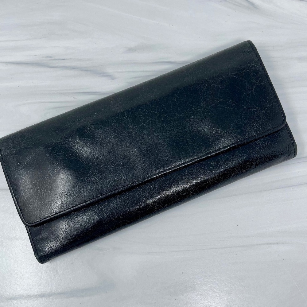 Hobo Black Leather Wallet